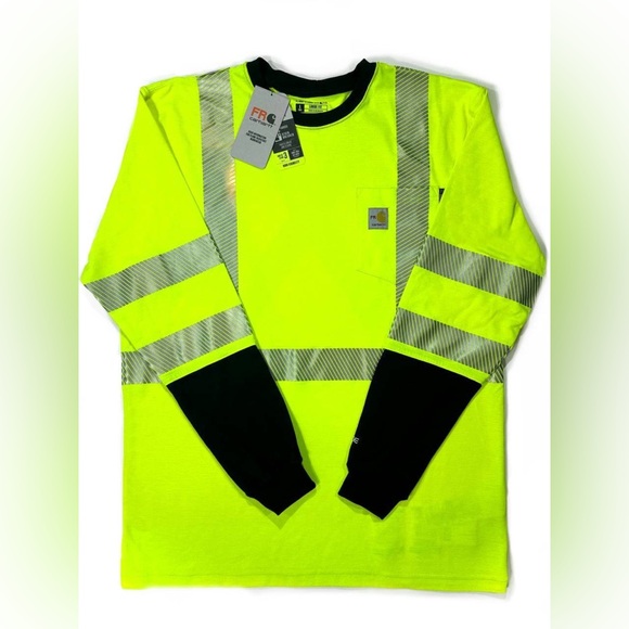 Carhartt 102905 - Flame Resistant High-Visibility Long Sleeve T-Shirt - Class 3 - Picture 1 of 4